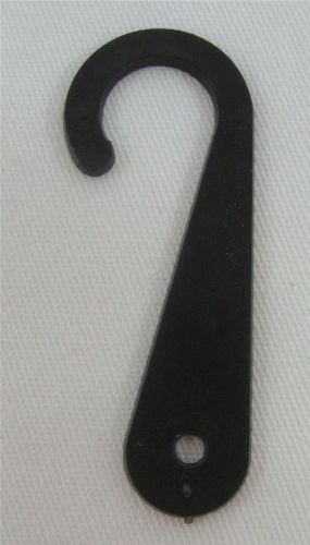 100 qty. black plastic sock hanger hook retail shopping supply for sale