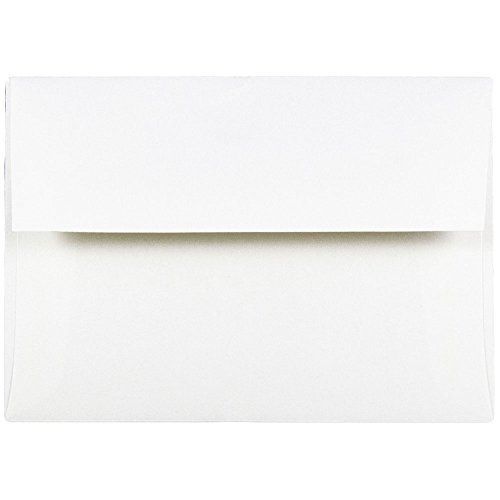 JAM Paper? A7 (5 1/4&#034; x 7 1/4&#034;) Paper Invitation Envelope - White - 25 Envelopes