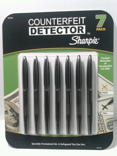 COUNTERFEIT DETECTOR MARKER 7 PACK SHARPIE TRUSTED DETECTION OF COUNTERFEIT
