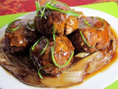 DIY Chinese Food recipe *Super Easy* (Lion Head)  Penny bid