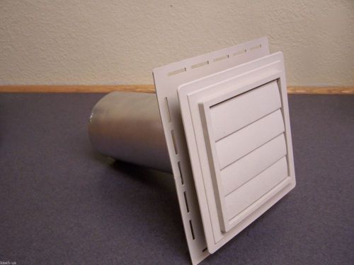 Richwood 130022 4&#034; Beige Louvered exhaust dryer fan vent cap Exvent 22