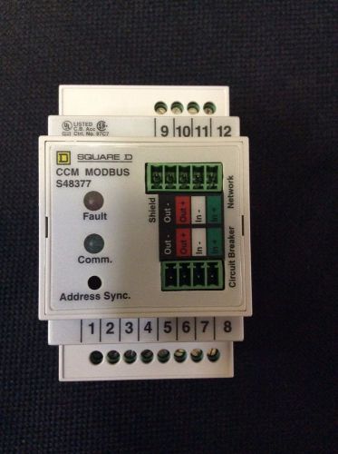 NIB S48377 MODBUS CRADLE COMMUNICATION MODULE (CCM) SCHNEIDER ELECTRIC SQUARE D