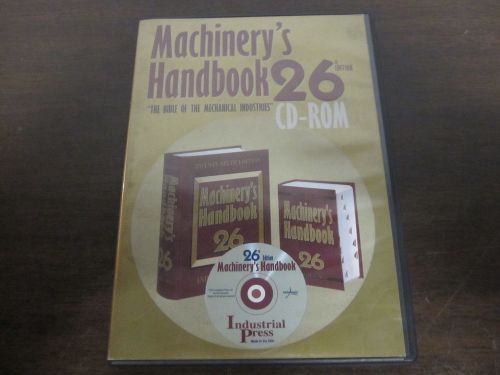 Machinery&#039;s Handbook - 26th Edition CD-ROM - Bible of the Mechanical Industry