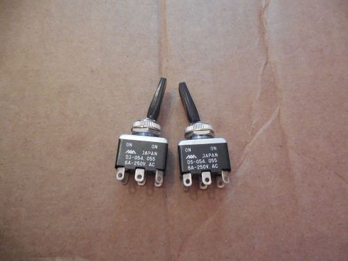 No Name Toggle Switch DS-054-055 DS054055 6A 6 A Amp 250 VAC Lot of 2 New
