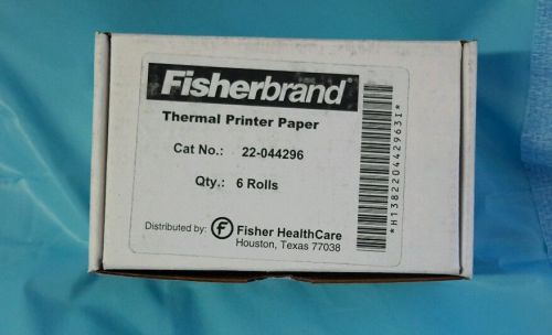 Fisherbrand Thermmal pinter paper 6 ROLLS 22-044296*
