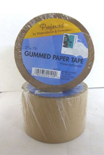 Art Alternatives 2 Gummed Paper Tapes Preferred by Watercolorists &amp; Printmakers