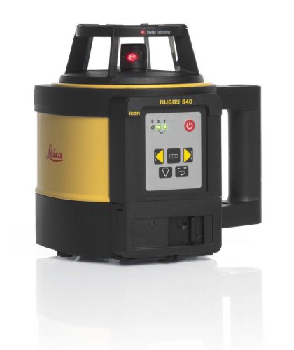 New leica rugby 840 rotating laser w/ carrying case for surveying &amp; construction for sale