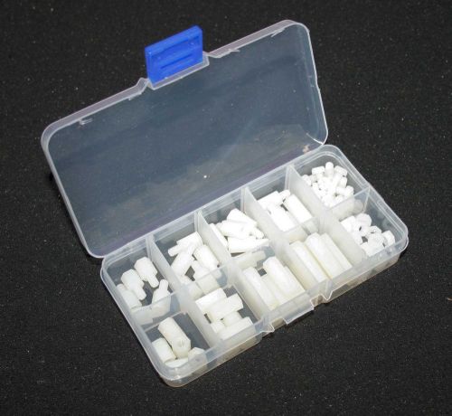 Nylon m4 hex spacers/screws/nuts - box of 80 (28z276) for sale