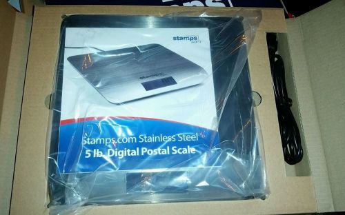 Stamps.com Stainless Steel Digital 5lbs Scale Brand Model SDC 550 New