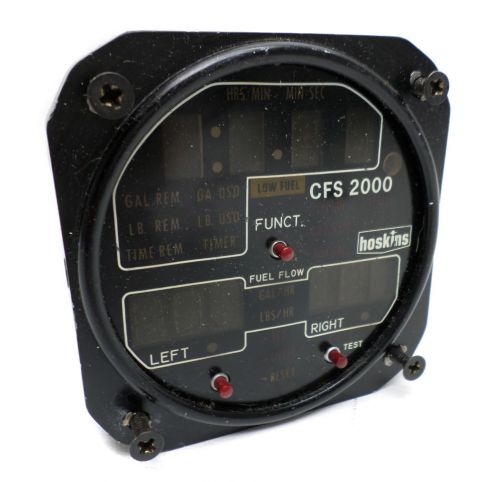 Hoskins fuel flow indicator cfs 2000 p/n 701921-2 for sale