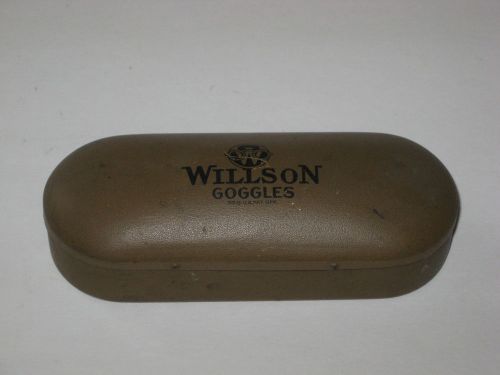 Vintage Willson Goggles Metal Tin Case w/ Paper Insert