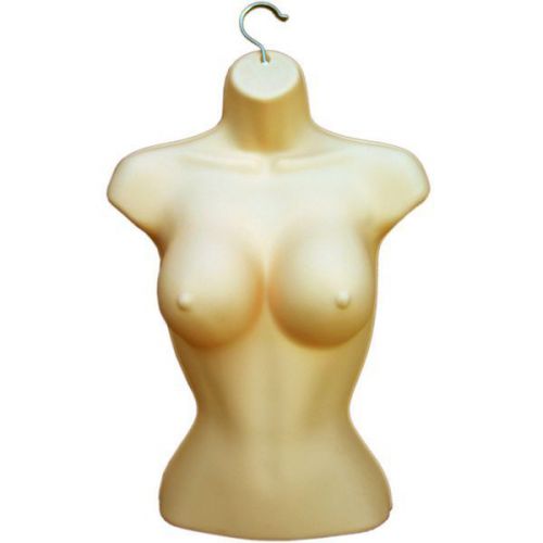 MN-010 2 PC FLESHTONE Busty Ladies Plastic Hanging Injection Mold Form