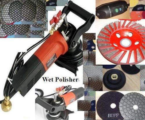 Wet polisher 4 inch premium polishing dry 16 pad wet 16 pad cup granite concrete for sale