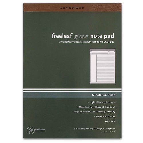 Levenger freeleaf recycled annotation ruled pads, letter(5) (ads5510) for sale