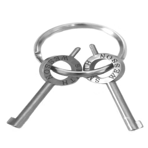 1 Pair Smith &amp; Wesson Replacement Handcuff Keys With Key Ring