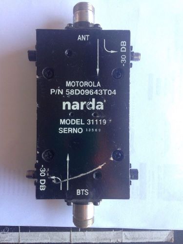 Narda 31119 30Db Directional Coupler Motorola Pn. 58D09643T04