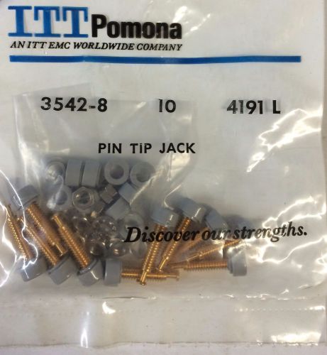 NIB Pomona 3542-8 Pin Tip Jack 10/pkg.