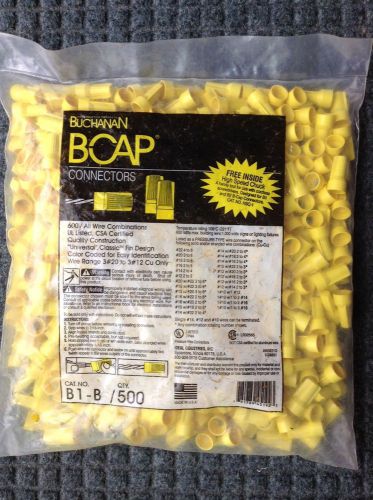 IDEAL/BUCHANAN BCAP B1-B Wire Nut Connector, Bag of 500! FAST FREE SHIPPING!!