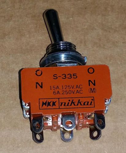 2pdt 15a on-mom toggle switch by nikkai japan for sale