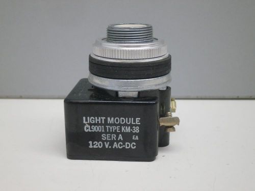 Square D 9001 KP-38 Pilot Light Module Full-Voltage Type 120V AC/DC KM-38