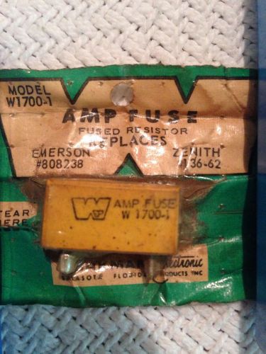 Amp Fuse, Workman, Model W1700-1, Replaces Emerson #808238 Or Zenith #136-62