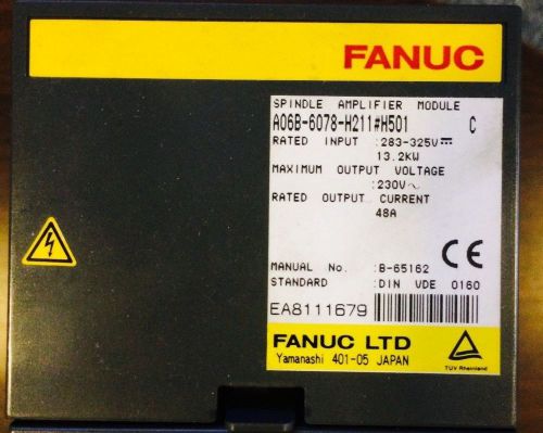 Fanuc A06B-6078-H211#H501 Spindle Amplifier