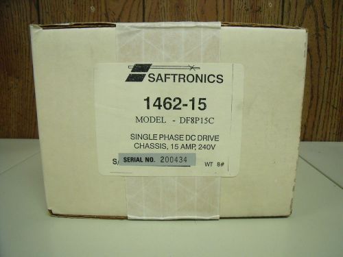 Saftonics Single Phase DC Drive Chassis Model # DF8P15C 15A 240V