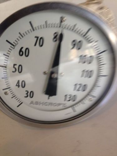 Ashcroft 5&#034; temperature gauge 6&#034; probe 30-130 deg? for sale