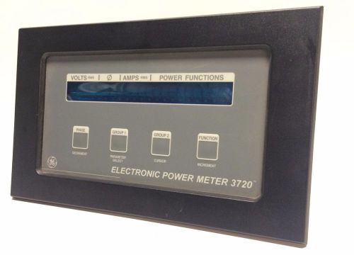 GE Power Measurement LTD 3720 ACM Electronic Power Meter PLPML20CG01 (H)