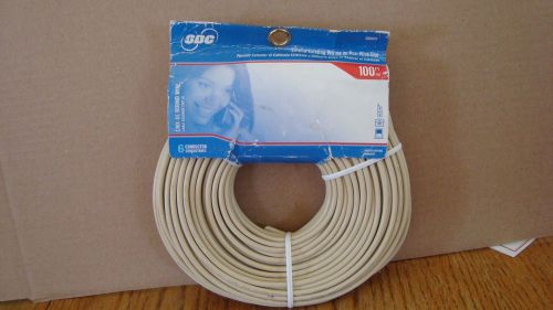 Sbc 100 ft cmx-ul round 6 wire phone wire sb0697 (almond) for sale