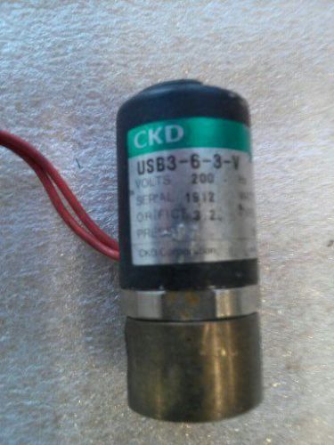 CKD USB3-6-3 Stainless Solenoid Valve IN GREAT CONDITION