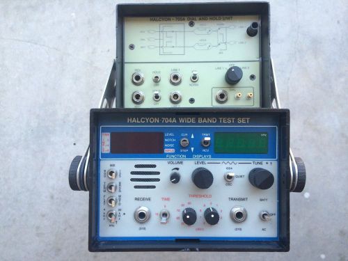 HALCYON 704A Wide Band Test Set 705A Dial And Hold Unit