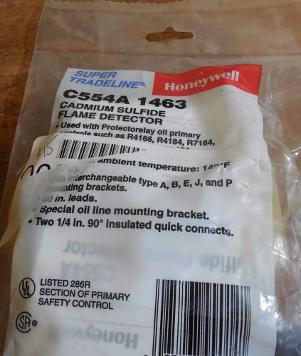 NEW sealed Honeywell C554A 1463 Cadmium Sulfide Flame Detector for R4166 R4184 +