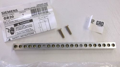 SIEMENS GB20 LOAD CENTER GROUND BAR NEW CONDITION IN PACKAGE