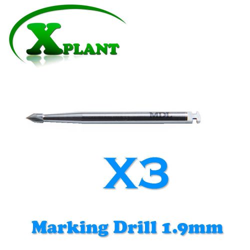 3 Marking Drills 1.9mm For Dental Surgery, Implant operations, Free Shipping