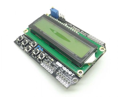 1PCS 1602 LCD Board Keypad Shield Yellow Backlight For Arduino