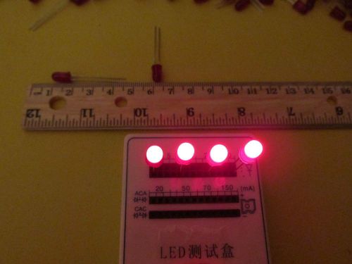 LED Red T1 3/4 5mm HLMP 3300 Genuine HP Agilent Quantity of 650 Plus Freebies !!