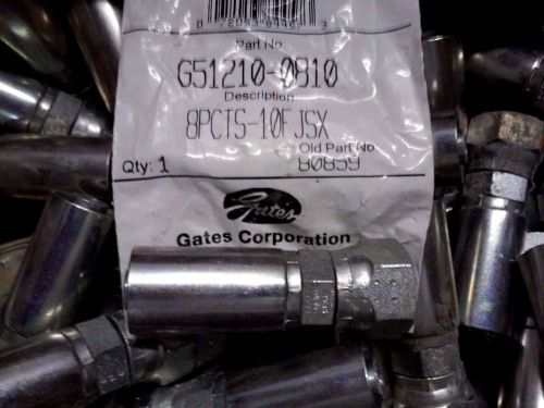 (qty 100) gates 8pcts-10fjsx g51210-0810 dual seat female jic pcts hose coupling for sale