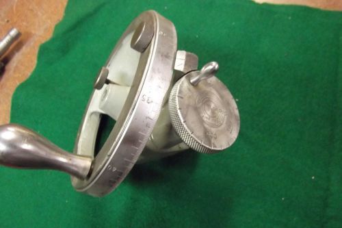 HARIG 6-12 SURFACE GRINDER MICRO FEED ATTACHMENT FOR DOWN FEED VERY GOOD
