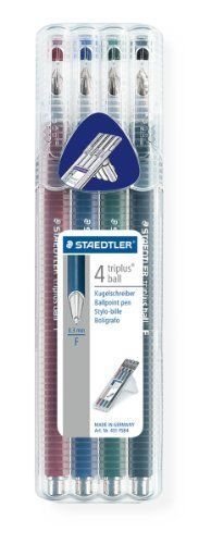 Staedtler - Triplus Ball 431 FSB4 Ballpoint Pen - Box0 3mm - Assorted Colours