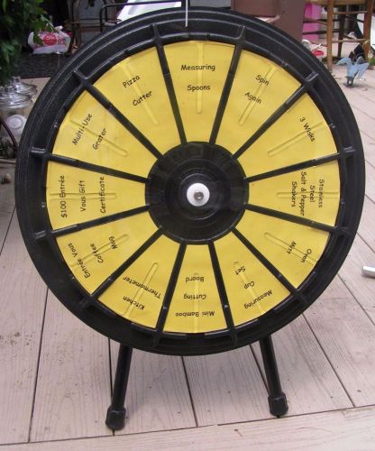 Spinning Trade Show Prize Award Wheel, Table Top, 20.5&#034; Wheel, Customize It!