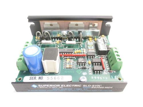 SUPERIOR ELECTRIC SS2000MD4 SLO-SYN 24-40V-DC 4A TRANSLATOR MOTOR DRIVE D511915