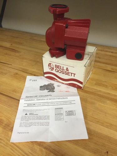Bell &amp; Gossett 106507 LR-20WR Little Red Pump Low Head Circulator 115V Cast Iron
