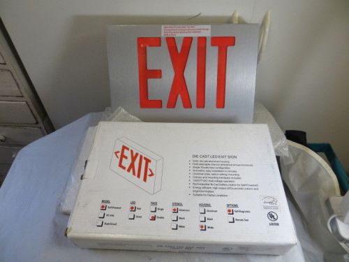 #DENURWAD CYBER DOUBLE FACE DIE CAST ALUMINUM LED EXIT SIGN***FREE SHIPPING***