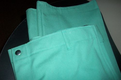 Steel grip proban/fr-7 flame resistant cotton pants / green size- m x 34 length for sale
