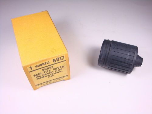 6017 hubbell short seal-tite cover for straight blade insulgrip plug nos for sale