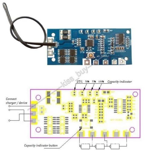 Protection Board for 3 Packs 12.6V Li-ion Lithium 18650 Battery charger 4A w/LED