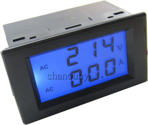 200-450v/100a 2-display digital ac voltmeter ammeter voltage current panel meter for sale