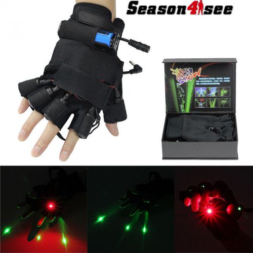 1x 532nm 3mw event green laser &amp;red light right hand glove dance party supplies for sale