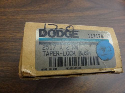 Dodge 117174 2517 x 2kw taper lock bushing new for sale